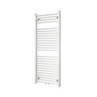 Vipera Kanza enkele handdoekradiator 50 x 120 cm centrale verwarming hoogglans wit zij- en middenaansluiting 543W