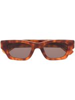 Ambush Eyewear lunettes de soleil à effet écailles de tortue - Marron