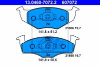 Remmenset, remschijf ATE, Remschijftype: Massief, Inbouwplaats: Vooras, u.a. für VW, Seat - thumbnail