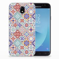 Samsung Galaxy J7 2017 | J7 Pro TPU Siliconen Hoesje Tiles Color - thumbnail