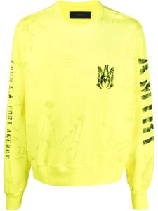 AMIRI sweat à logo imprimé - Jaune