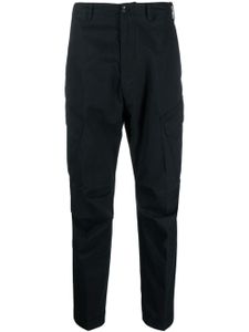 TOM FORD cargo-pockets straight-leg cotton trousers - Bleu