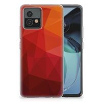 TPU Hoesje voor Motorola Moto G72 Polygon Red