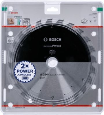 Bosch Accessories Bosch 2608837733 Hardmetaal-cirkelzaagblad 254 x 30 mm Aantal tanden: 24 1 stuk(s)