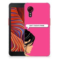 Samsung Galaxy Xcover 5 Silicone-hoesje Woman Don't Touch My Phone
