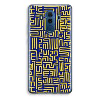 Majorelle Blue Print: Huawei Mate 10 Pro Transparant Hoesje - thumbnail