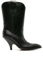 Bally bottes d'inspiration western Lavyn 95mm en cuir - Noir