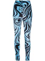 Philosophy Di Lorenzo Serafini legging en velours à imprimé géométrique - Bleu - thumbnail