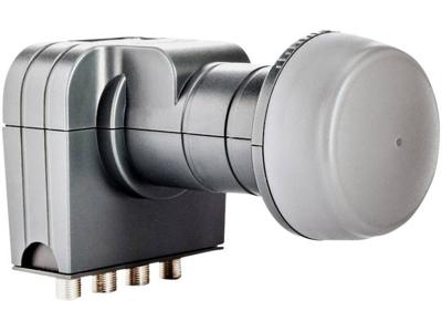 fuba DEK 407 Quattro-LNB Aantal gebruikers: 4 Feed-opname: 40 mm Grijs