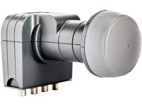 fuba DEK 407 Quattro-LNB Aantal gebruikers: 4 Feed-opname: 40 mm Grijs