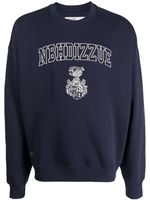 izzue x Neighborhood sweat à logo imprimé - Bleu