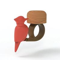 Winkee - Vogelfietsbel, grappige fietsbel voor MTB, e-bike, kinderfiets en racefiets