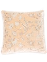 Anke Drechsel coussin à fleurs brodées - Rose