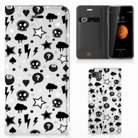 Mobiel BookCase iPhone 7 | 8 | SE (2020) | SE (2022) Silver Punk - thumbnail