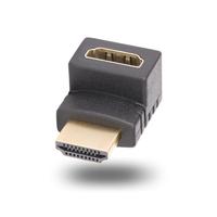 StarTech.com Opwaartse HDMI 2.0 Adapter, Verticale 90 Graden Haakse HDMI adapter, High Speed HDMI Port Saver, 4K 60Hz, M/F