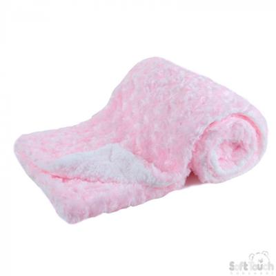 Soft Touch deken Deluxe Rose Mink 70 x 100 cm fleece
