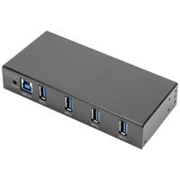 Digitus DA-70257 interface hub USB 3.2 Gen 1 (3.1 Gen 1) Type-B 5000 Mbit/s Zwart - thumbnail