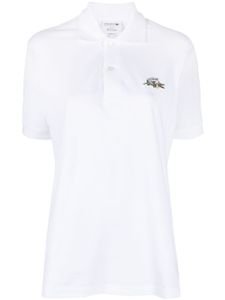 Lacoste polo en coton à patch logo - Blanc