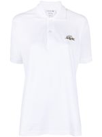 Lacoste polo en coton à patch logo - Blanc - thumbnail