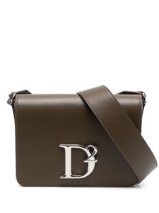 DSQUARED2 sac à bandoulière en cuir à plaque logo - Vert