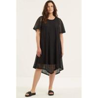 STUDIO semi-transparante jurk Pernille zwart