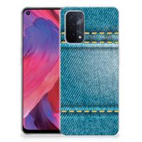 OPPO A93 5G Silicone Back Cover Jeans - thumbnail