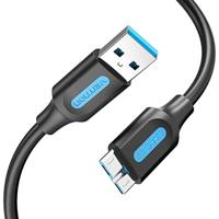 VENTION Harde Schijf Kabel, USB 3.0 A naar Micro USB B Kabel Compatibel met externe harde schijf, Seagate uitbreiding, Toshiba Canvio, Western Digital (WD), Western Digital My Paspoort (1,5m)