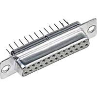 Harting 09 67 025 4755 D-sub female connector 180 ° Aantal polen: 25 Solderen 1 stuk(s) - thumbnail