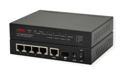 ROLINE 21.14.3524 netwerk-switch Gigabit Ethernet (10/100/1000) Power over Ethernet (PoE) Zwart