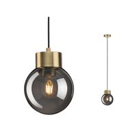 Paulmann Linja 79743 Hanglamp LED E27 20 W Messing (geborsteld), Rook - thumbnail