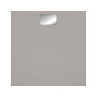 Villeroy & Boch Architectura douchebak 90x90x1.5cm metalrim grijs UDA9090ARA115V-3S - thumbnail