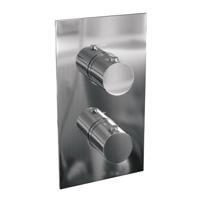 Douchekraan Brauer Chrome Edition Inbouw Thermostatisch Rechthoek Chroom 2 Greeps 3-weg