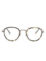 Oliver Peoples lunettes de vue rondes à effet écailles de tortue - thumbnail