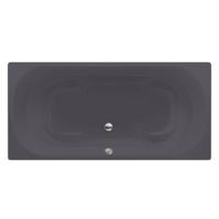 Ligbad Inbouw Xenz Kanaga Rechthoek 1-2 Persoons Duobad 90x190x50cm Acryl Antraciet Mat met Poten