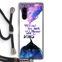 Stars quote: Sony Xperia 5 Transparant Hoesje met koord - thumbnail