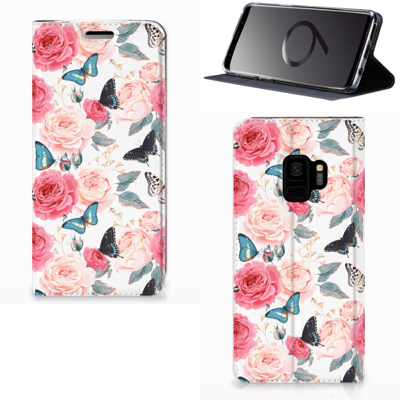 Samsung Galaxy S9 Smart Cover Butterfly Roses Samsung Galaxy S9 Smart Cover Butterfly Roses