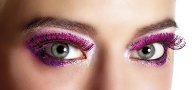 Metallic wimpers roze