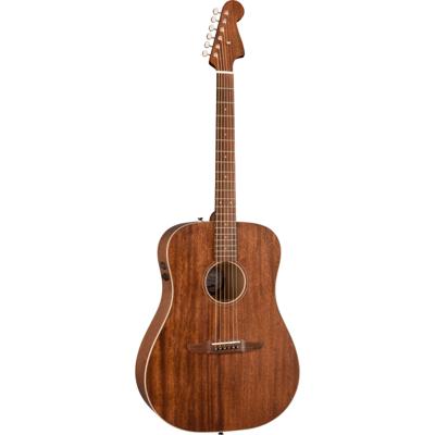 Fender Redondo Special Mahogany Natural Satin elektrisch-akoestische westerngitaar met gigbag