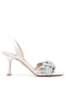 Aquazzura sandales Galactic Flower 75 mm - Blanc