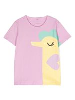 Stella McCartney Kids t-shirt en coton à imprimé graphique - Rose