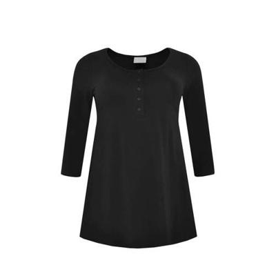 Yoek tuniek met biologisch katoen zwart