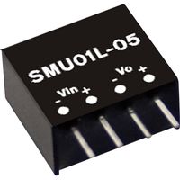 Mean Well SMU01L-05 DC/DC-converter 1 W Aantal uitgangen: 1 x Inhoud 1 stuk(s) - thumbnail