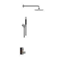 Hotbath Cobber IBS22 Regendoucheset inbouw - 35cm wandarm - 20cm ronde hoofddouche - staafhanddouche - chroom IBS22CR - thumbnail