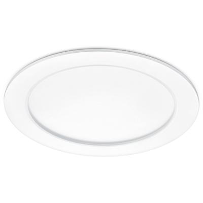 LED Spot - Inbouwspot - Trion Pandus - 18W - Warm Wit 3000K - Dimbaar - Spatwaterdicht IP44 - Rond - Mat Wit - Aluminium - Ø220mm