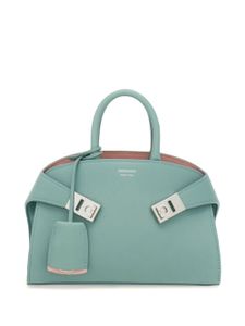 Ferragamo petit sac à main Hug en cuir - Bleu