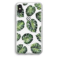 Geometrische jungle: iPhone X Transparant Hoesje - thumbnail