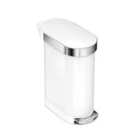 simplehuman CW2069 vuilnisbak 45 l Overige Roestvrijstaal Roestvrijstaal, Wit