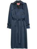 Kenzo Trenchcoat met dubbele rij knopen - Blauw