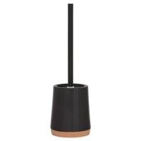 Sealskin Cork toiletborstel met houder zwart