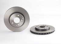 Remschijf COATED DISC LINE BREMBO, Remschijftype: Binnen geventileerd, u.a. für Mercedes-Benz